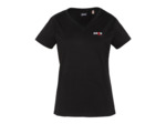 T-shirt col V avec broderie cœur