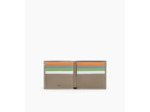 Porte cartes horizontal moyen modele avec poche billets Martin en cuir lisse