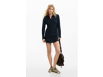Robe À Manches Longues En Tissu – Femme
