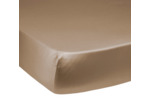 Drap housse Harmonie Satin de coton coloris Caramel