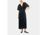 Robe Longue En Jersey Métallisé Noir black