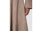 Jupe Jack grise en cuir velours