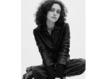 Blouson court en cuir noir black