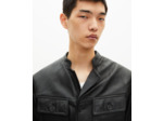 Veste en cuir noire black