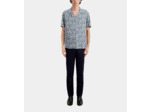 Chemise wako a manches courtes white - blue