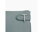 Pochette zippée Simone en cuir grainé