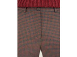 Pantalon droit gris/ tomette