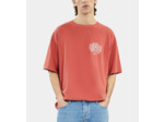T-Shirt Rouge Avec Sérigraphie Blason red brique