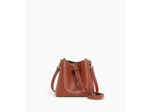 Mini sac seau Louise en cuir grainé