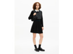 Robe courte en maille à carreaux noire black