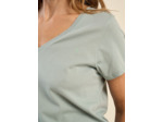 Tee-shirt col V en coton