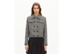 Veste à motif prince de galles noir et blanc black grey