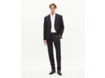 Pantalon de costume ajusté à carreaux en laine noir black