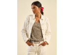 Veste en jean à surpiqûres