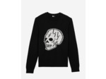 Pull tête de mort noir black-ecru