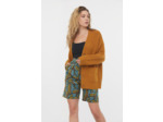 Gilet uni en laine mélangée effet oversize