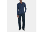 Chemise imprimée à pois dark navy-ecru
