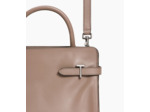 Sac à main moyen modèle Emie en cuir lisse et nubuck