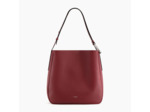 Grand sac hobo Madeleine en cuir grainé
