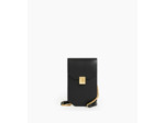 Etui téléphone à rabat Rose en cuir lisse