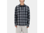 Chemise À Carreaux Gris Avec Têtes De Mort black grey