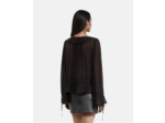 Top manche longue a noeud black stone
