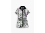 Robe À Manches Courtes En Tissu – Femme