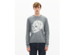 Pull tête de mort gris foncé anthracite melange