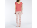 Pyjama femme HISTOIRE rose/imprimé