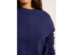 Pull col rond à détails