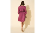 Robe courte satinée