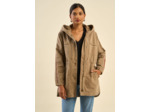 Parka mi-longue brodée