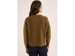 Gilet cardigan ample à col rond