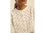 Gilet à maille ajourée 100% coton