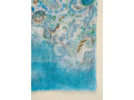 Foulard motifs floral et abstrait