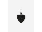 Bijou de sac cœur en raphia noir black
