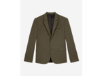 Veste de costume droite classique 2 boutons kaki