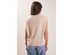 Pull sans manches en cachemire