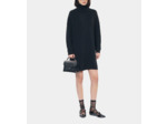 Robe pull courte en cachemire noir black