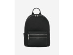 Sac à dos en canvas et cuir grainé noir black