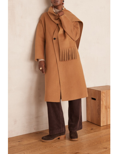 Manteau long en laine DAHLIA