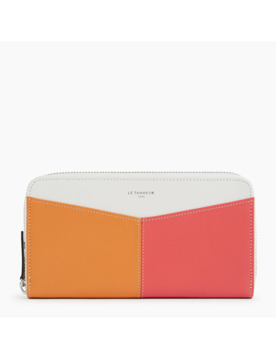 Compagnon zippé Charlotte en cuir lisse