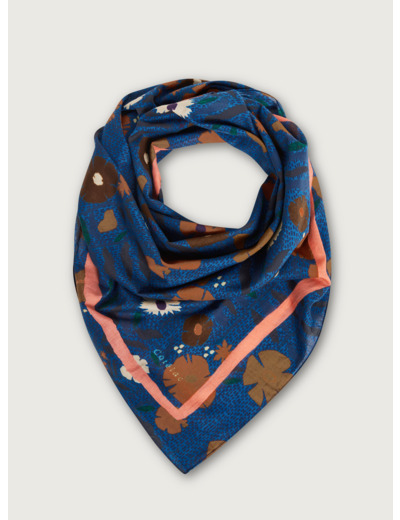 Foulards fleur jeans