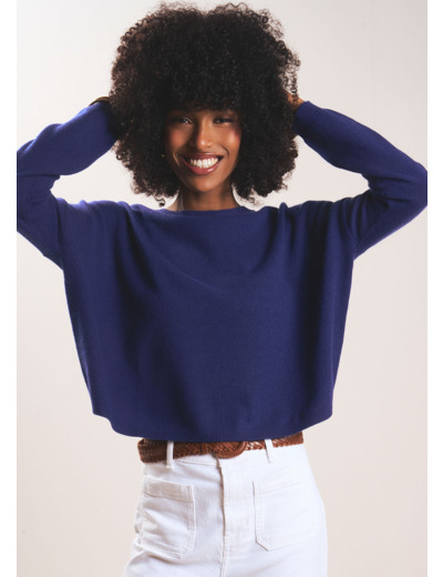 Pull col bateau 100% cachemire