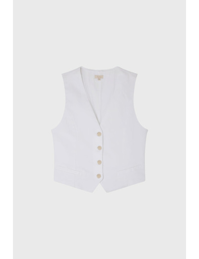 Gilet sans manches blanc ? BILLIE