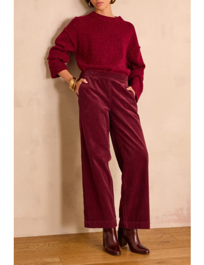 Pantalon large MARTIN en velours côtelé
