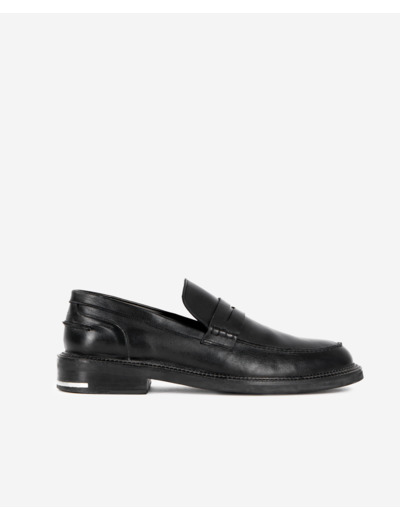 Mocassins penny en cuir noirs black
