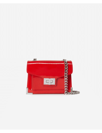 Sac Emily Nano Chaine Cuir Glossy