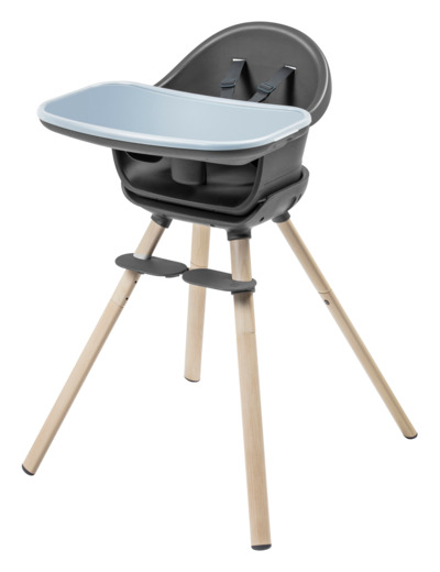 Chaise haute Moa Gris