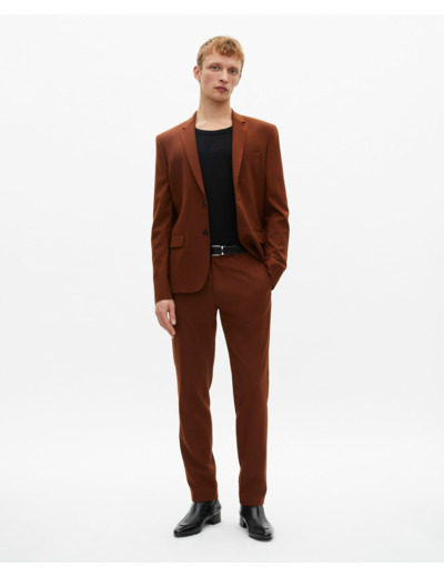 Veste de costume classique 2 boutons rouille_01